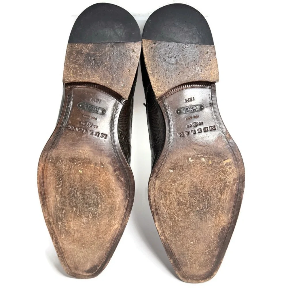 MEZLAN LIZARD BROWN SHOES